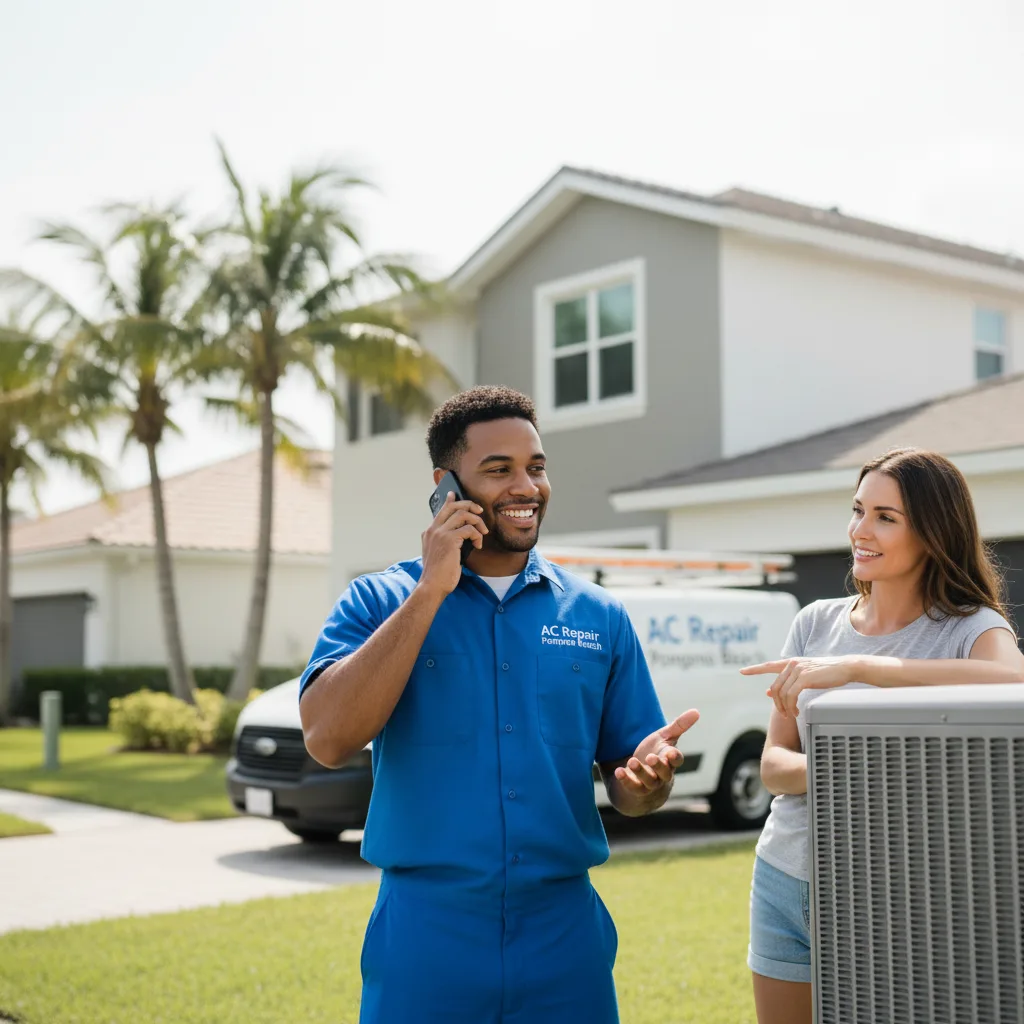 AC Repair Pompano Beach customer support in Transfer